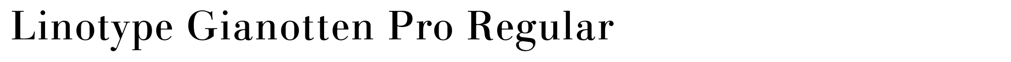Linotype Gianotten Pro Regular image
